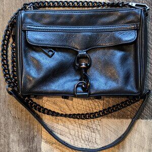 Rebecca Minkoff Mini M.A.C. Crossbody Bag Black Leather